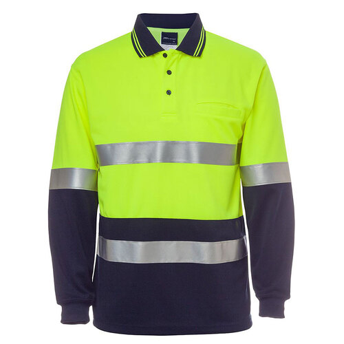 WORKWEAR, SAFETY & CORPORATE CLOTHING SPECIALISTS JB's HI VIS L/S (D+N) TRAD POLO