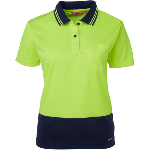 WORKWEAR, SAFETY & CORPORATE CLOTHING SPECIALISTS JB's LADIES HI VIS S/S COMFORT POLO