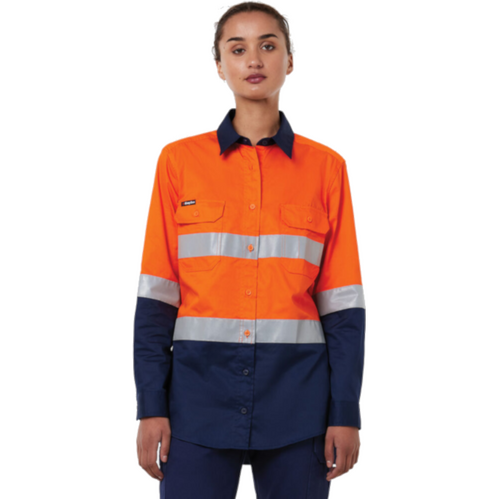 WORKWEAR, SAFETY & CORPORATE CLOTHING SPECIALISTS Originals Womens Vented Drill Shirt Taped