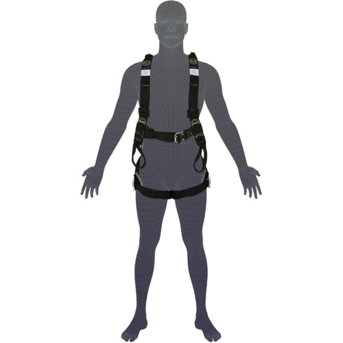WORKWEAR, SAFETY & CORPORATE CLOTHING SPECIALISTS Essential Hot Works Harness with Quick Release Buckle & Kevlar Webbing (M-L)