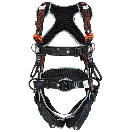 WORKWEAR, SAFETY & CORPORATE CLOTHING SPECIALISTS - LINQ PREMIUM FALL-ARREST GT HARNESS RIGGERS M-XL  C/W GT ZIP SPORTS BAG