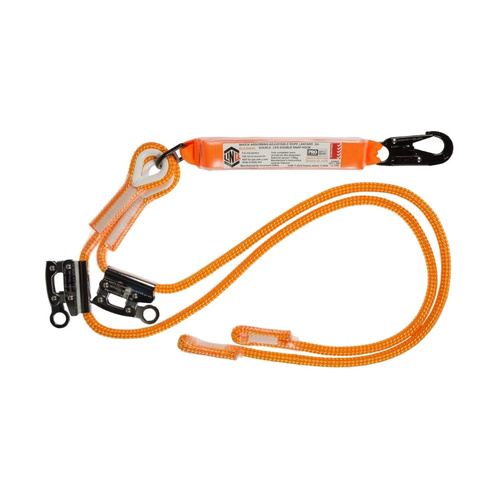 WORKWEAR, SAFETY & CORPORATE CLOTHING SPECIALISTS Double Adjustable Rope Lanyard with SN & RG X2