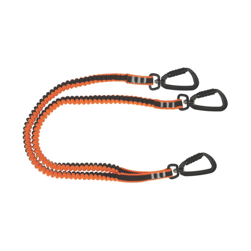 WORKWEAR, SAFETY & CORPORATE CLOTHING SPECIALISTS Twin Tail Tool Lanyard With 3 X Double Action Karabiners
