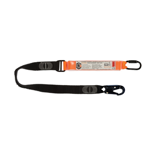 WORKWEAR, SAFETY & CORPORATE CLOTHING SPECIALISTS - Elite Single Leg Elasticated Lanyard with Hardware KD & SN