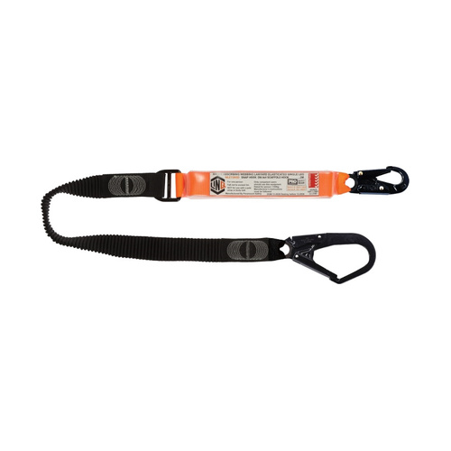 WORKWEAR, SAFETY & CORPORATE CLOTHING SPECIALISTS Elite Single Leg Elasticated Lanyard with Hardware SN & SD