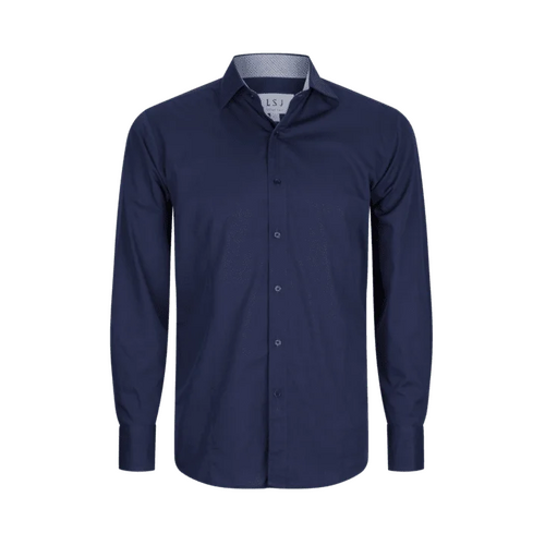 WORKWEAR, SAFETY & CORPORATE CLOTHING SPECIALISTS Men's Shirt - Long sleeve euro fit shirt with contrast inner collar & cuff