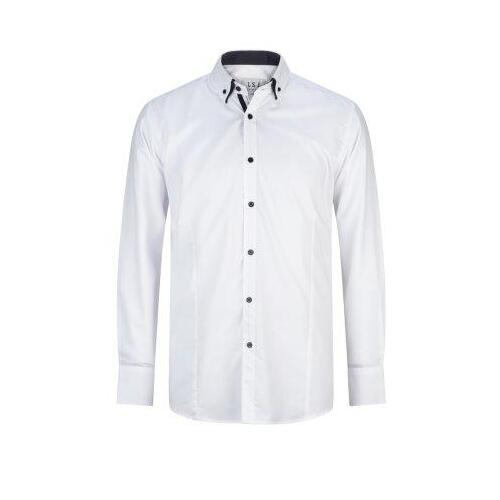 WORKWEAR, SAFETY & CORPORATE CLOTHING SPECIALISTS - Mens Long sleeve euro fit shirt with contrast collar & cuff
