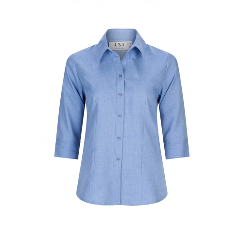 WORKWEAR, SAFETY & CORPORATE CLOTHING SPECIALISTS Ladies Shirt - 3/4 sleeve semi fitted shirt
