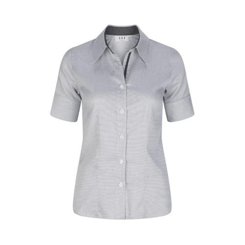 WORKWEAR, SAFETY & CORPORATE CLOTHING SPECIALISTS Ladies 1/2 sleeve semi fitted shirt with contrast inner collar & cuff