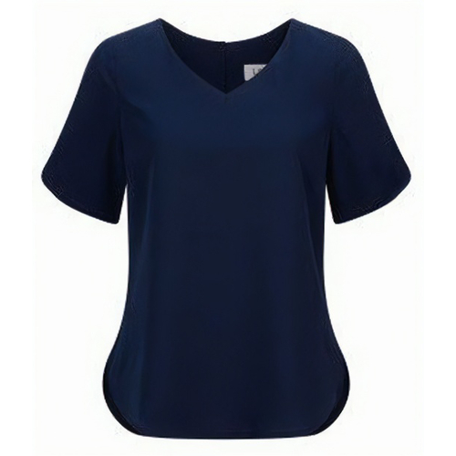 WORKWEAR, SAFETY & CORPORATE CLOTHING SPECIALISTS V-neck short sleeve soft drape shirt