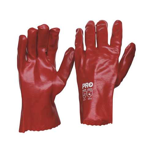 WORKWEAR, SAFETY & CORPORATE CLOTHING SPECIALISTS - PVC 27cm Gloves (MOQ 12)