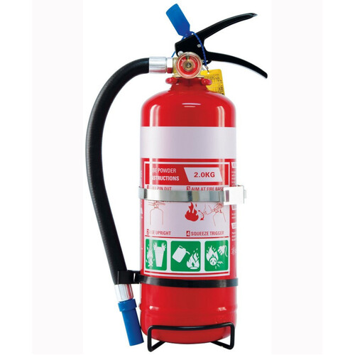 WORKWEAR, SAFETY & CORPORATE CLOTHING SPECIALISTS - 2kg ABE Extinguisher c/w Vehicle Bracket