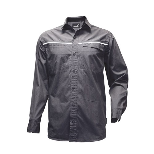 WORKWEAR, SAFETY & CORPORATE CLOTHING SPECIALISTS Shirt Mack MKALS0001 Plain LS Ripstop Mens