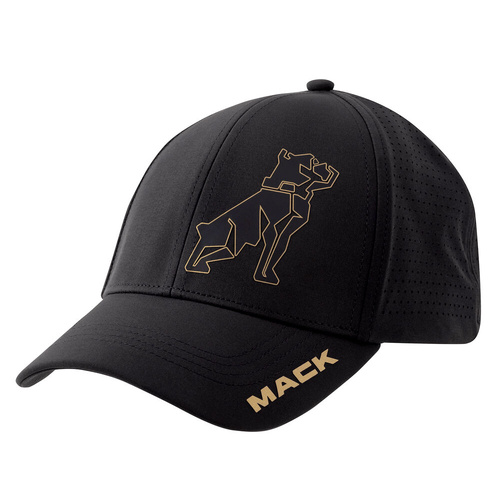 WORKWEAR, SAFETY & CORPORATE CLOTHING SPECIALISTS MACK FITTED CURVED 6 Panel Cap w Perforated back panels