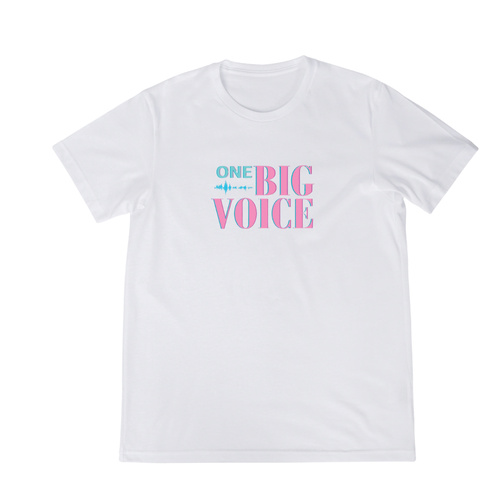 WORKWEAR, SAFETY & CORPORATE CLOTHING SPECIALISTS ADULT OBV TEE - WHITE TEE COLOURED LOGO (CLEARANCE)