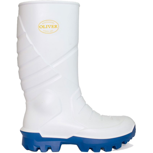 WORKWEAR, SAFETY & CORPORATE CLOTHING SPECIALISTS - WB 24 - White PU Waterproof Safety Gumboot - 24-205
