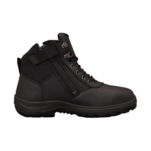 WORKWEAR, SAFETY & CORPORATE CLOTHING SPECIALISTS WB 26 - 140mm Lace Up Zip Side Work Boot - 26-660