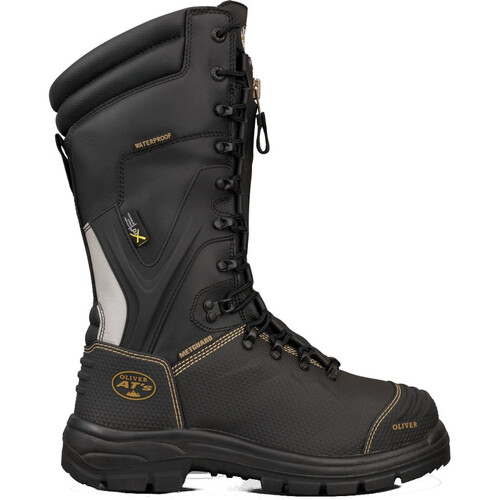 WORKWEAR, SAFETY & CORPORATE CLOTHING SPECIALISTS AT 65 - 350mm Lace-up Steel Toe Mining Boot - 65-791