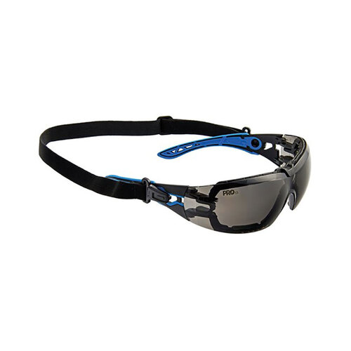 WORKWEAR, SAFETY & CORPORATE CLOTHING SPECIALISTS - PROTEUS 5 SAFETY GLASSES SMOKE LENS SPEC AND GASKET COMBO