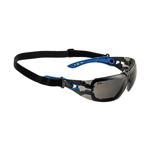 WORKWEAR, SAFETY & CORPORATE CLOTHING SPECIALISTS PROTEUS 5 SAFETY GLASSES SMOKE LENS SPEC AND GASKET COMBO