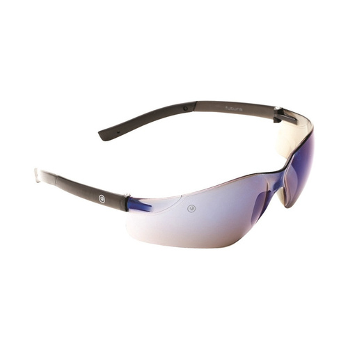 WORKWEAR, SAFETY & CORPORATE CLOTHING SPECIALISTS - Futura Safety Glasses Blue Mirror Lens