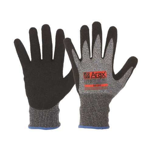 WORKWEAR, SAFETY & CORPORATE CLOTHING SPECIALISTS - Arax Latex Crinkle Dip On 13G Liner Glove