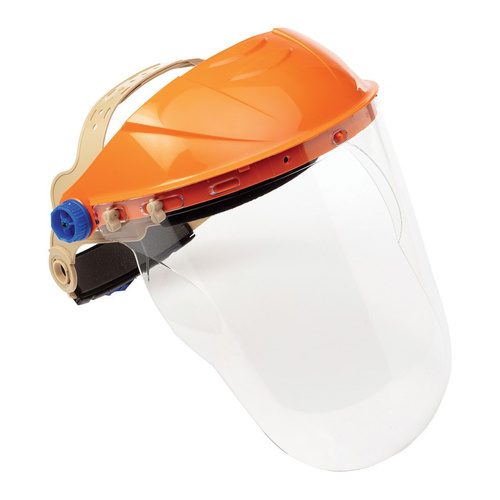 WORKWEAR, SAFETY & CORPORATE CLOTHING SPECIALISTS - ASSEMBLED BROWGUARD & CLEAR CHIN GUARD VISOR