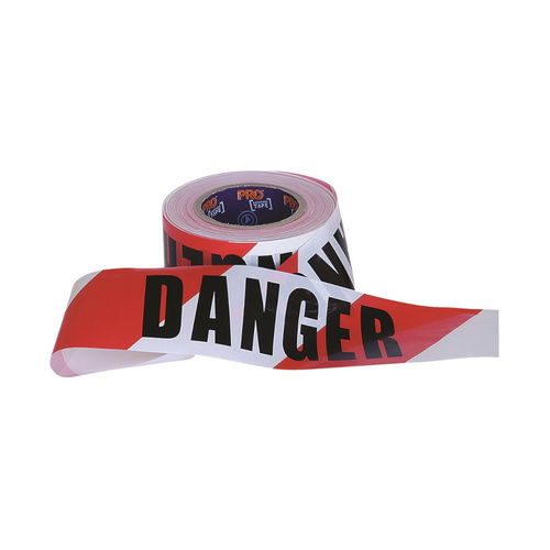 WORKWEAR, SAFETY & CORPORATE CLOTHING SPECIALISTS - Barricade Tape - 100m x 75mm DANGER Print