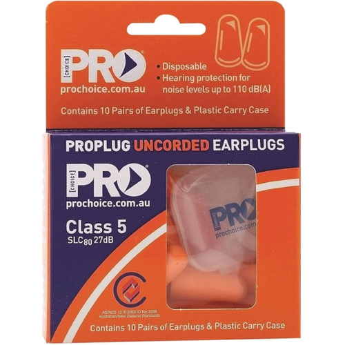 WORKWEAR, SAFETY & CORPORATE CLOTHING SPECIALISTS ProBULLET UNCORDED Earplugs Class 5, 27dB