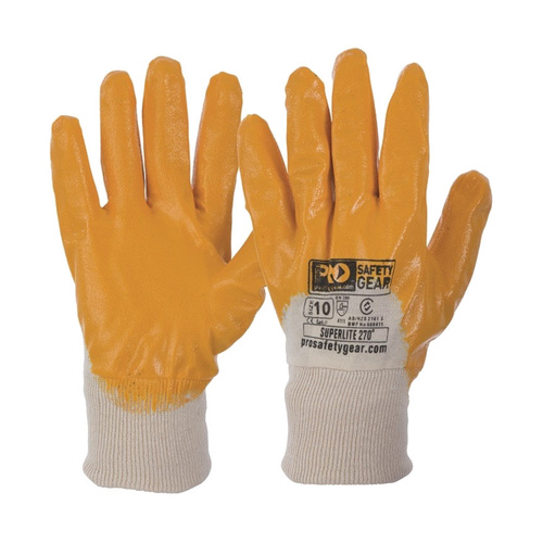WORKWEAR, SAFETY & CORPORATE CLOTHING SPECIALISTS - Super-Lite Orange 3/4 Dipped Gloves