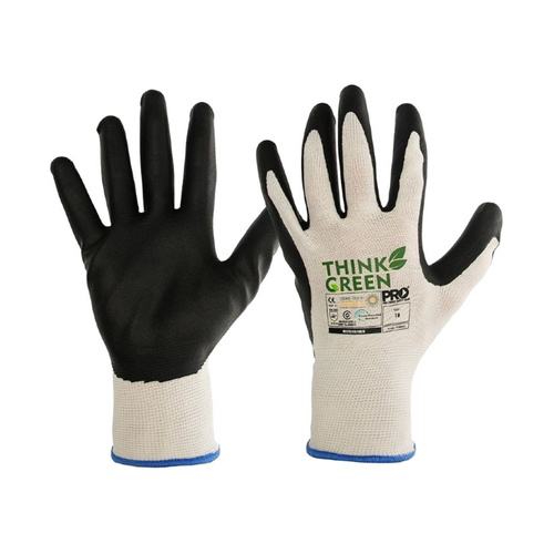 WORKWEAR, SAFETY & CORPORATE CLOTHING SPECIALISTS THINK GREEN Nitrile Dip Recycled Glove