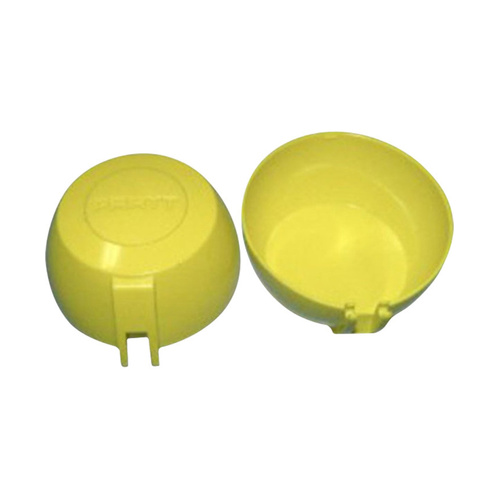 WORKWEAR, SAFETY & CORPORATE CLOTHING SPECIALISTS - Dust Cover Caps For Single Eye Wash Nozzle Assembly Pk Of 2