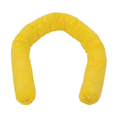 WORKWEAR, SAFETY & CORPORATE CLOTHING SPECIALISTS - Yellow Hazchem Boom 840g / 7.6cm X 2.4m