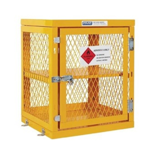 WORKWEAR, SAFETY & CORPORATE CLOTHING SPECIALISTS - Aerosol Storage Cage. 2 Storage Level Up To 84 Cans. (Comes Flat Packed - Assembly Required)