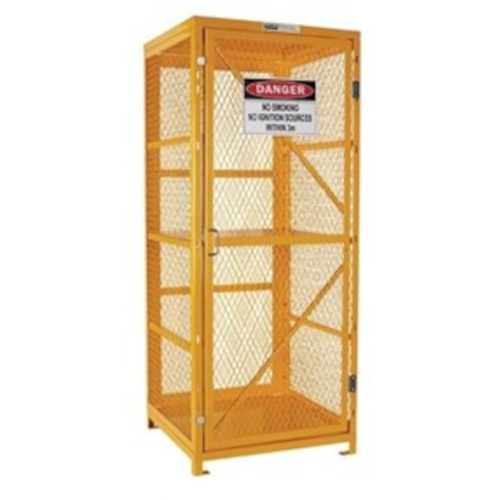 WORKWEAR, SAFETY & CORPORATE CLOTHING SPECIALISTS - Forklift Storage Cage. 2 Storage Levels Up To 8 Forklift Cylinders