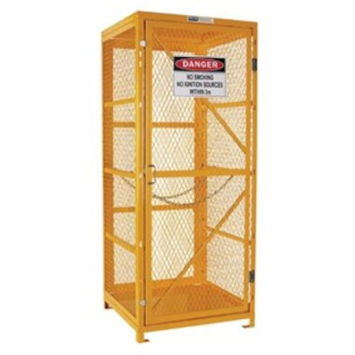 WORKWEAR, SAFETY & CORPORATE CLOTHING SPECIALISTS - Gas Cylinder Storage Cage. 1 Storage Level Up To 9 G-Sized Cylinders