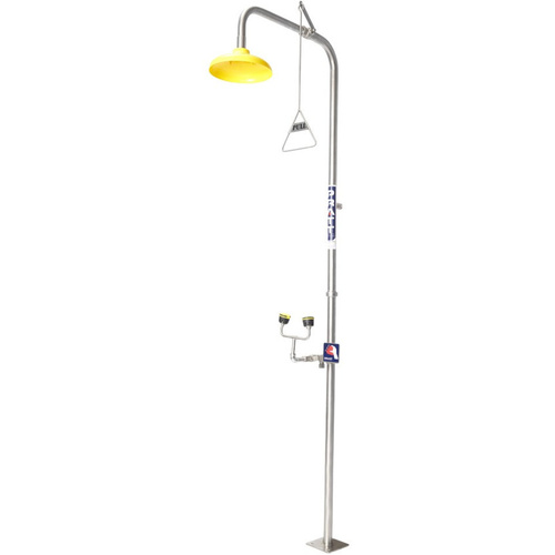 WORKWEAR, SAFETY & CORPORATE CLOTHING SPECIALISTS - COMBINATION SHOWER WITH EYE WASH - NO BOWL OR FOOT TREADLE
