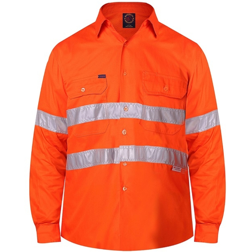 WORKWEAR, SAFETY & CORPORATE CLOTHING SPECIALISTS Vented Shirt L/S 3M Tape
