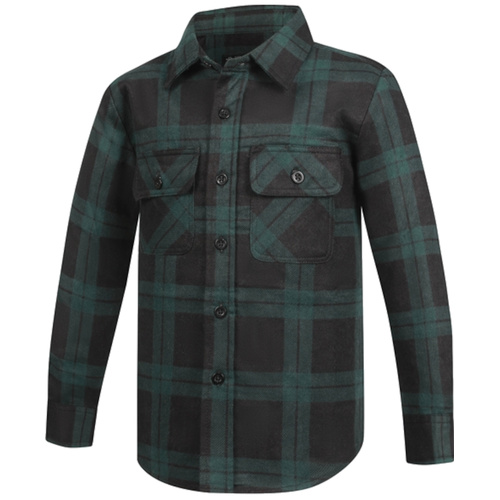 WORKWEAR, SAFETY & CORPORATE CLOTHING SPECIALISTS - Flannelette Shirt Children's Open Front