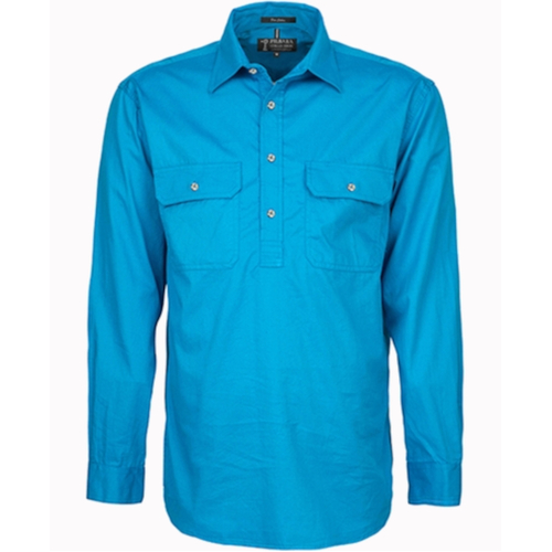 WORKWEAR, SAFETY & CORPORATE CLOTHING SPECIALISTS - Men's Pilbara Shirt - Closed Front Light Weight Long Sleeve
