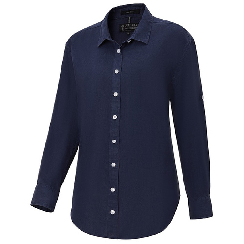 WORKWEAR, SAFETY & CORPORATE CLOTHING SPECIALISTS Pilbara Ladies Linen Swiss Tab L/S Shirt