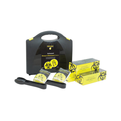 WORKWEAR, SAFETY & CORPORATE CLOTHING SPECIALISTS Sharps & Biohazard Station, Plastic Portable