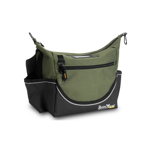 WORKWEAR, SAFETY & CORPORATE CLOTHING SPECIALISTS - INSULATED CRIB / LUNCH BAGS - CANVAS - 280 x 200 x 230mm (330 Peak) - GREEN - PCC - 15L - 0.8kg