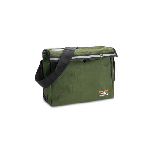 WORKWEAR, SAFETY & CORPORATE CLOTHING SPECIALISTS - SMALL CANVAS CRIB BAG - 370 x 270 x 130mm - GREEN - 13L - 0.5kg