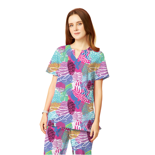 WORKWEAR, SAFETY & CORPORATE CLOTHING SPECIALISTS Indigenous Print Top