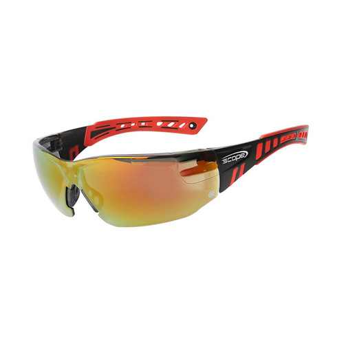 WORKWEAR, SAFETY & CORPORATE CLOTHING SPECIALISTS - Speed Red/Black Frame Red Mirror Lens