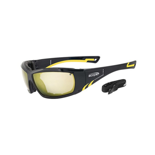 WORKWEAR, SAFETY & CORPORATE CLOTHING SPECIALISTS - DISCONTINUED - Jet Stream Titanium AF/AS Amber Lens Inc Gasket + Strap