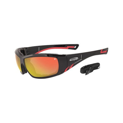 WORKWEAR, SAFETY & CORPORATE CLOTHING SPECIALISTS - DISCONTINUED - Jet Stream Red Mirror Lens Inc Gasket + Strap