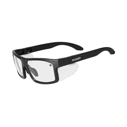 WORKWEAR, SAFETY & CORPORATE CLOTHING SPECIALISTS - Cross Fit Frozen Blk Frame AF/AS Clear Lens/Inc Spare X-Fit Temples