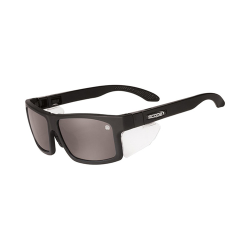 WORKWEAR, SAFETY & CORPORATE CLOTHING SPECIALISTS - Cross Fit Frozen Blk Frame AF/AS Smoke Lens/Inc Spare X-Fit Temples